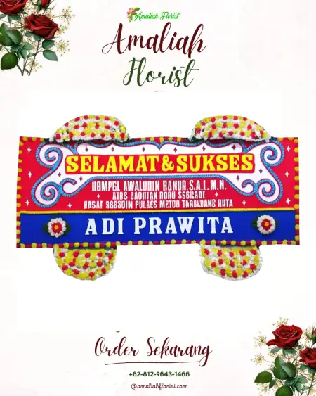 Papan Bunga Ucapan Selamat Kaliwates
